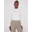 Textured Mock Neck Top With Pearl Details