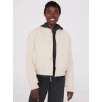 Button-Front Bomber Jacket