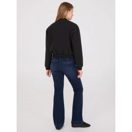 Button-Front Bomber Jacket