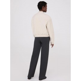 Button-Front Bomber Jacket