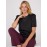 Satin Puff Sleeve Popover Top
