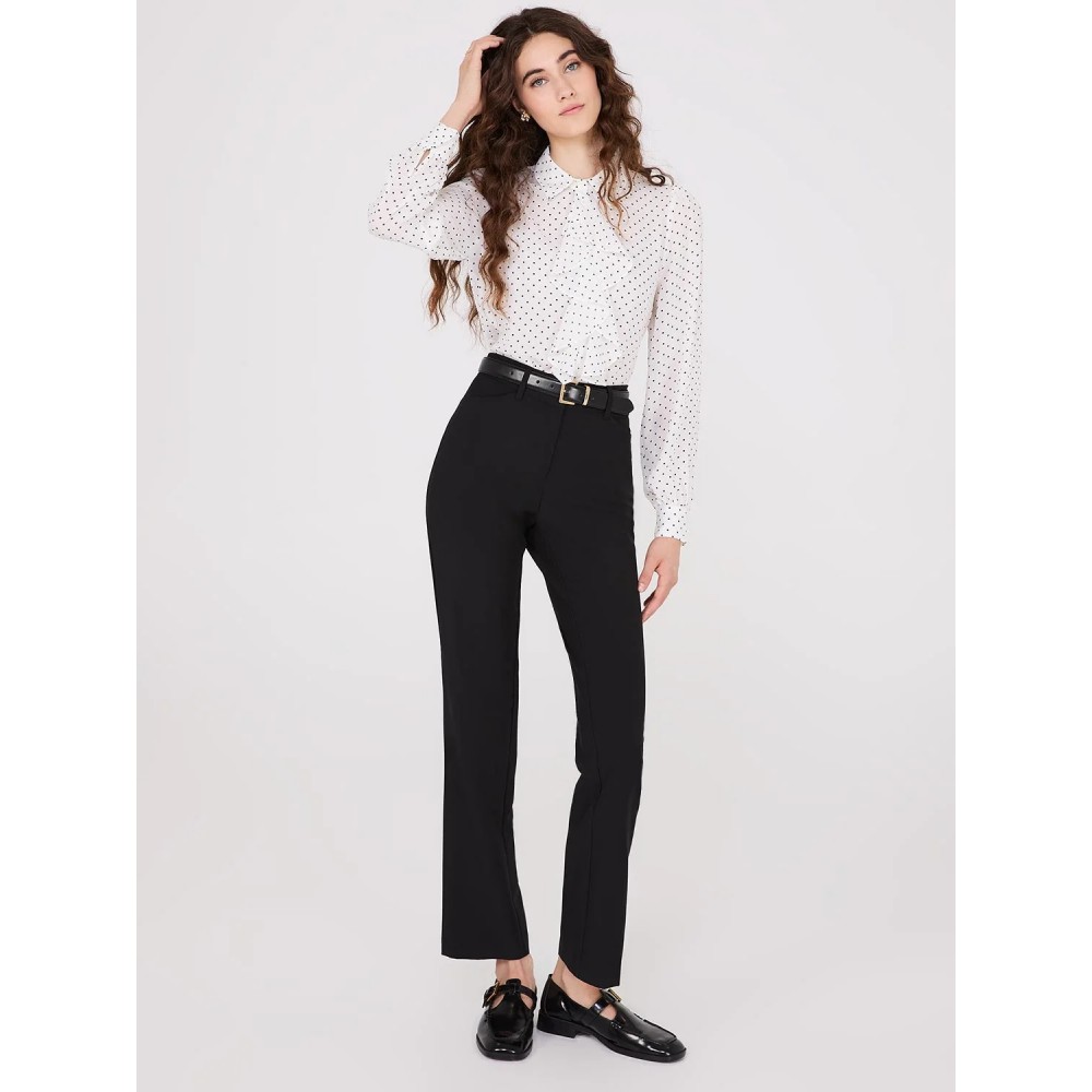Straight Leg Long Length Slant Pocket Pants