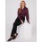 Dot Print Satin Volume Sleeve Button-Front Blouse