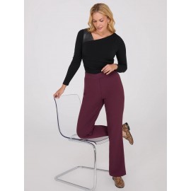 Mid-Rise Long Length Bootcut Pants
