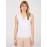 Sleeveless Pleated Crossover Top