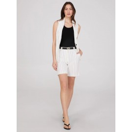 Striped Bermuda Trouser Shorts