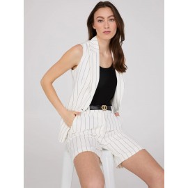 Striped Bermuda Trouser Shorts