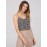 Animal Print Mesh V-Neck Tank Top