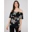 Floral Print Off-The-Shoulder Textured Top