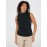 Sleeveless Mock Neck Top With Ruched Details