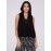 Sleeveless Chiffon Blouse with Blouson Wrap