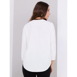 Chiffon Split Neck Blouse