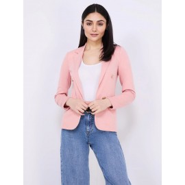 Textured Open Blazer