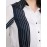 Colour Block Striped Satin Button-Front Blouse
