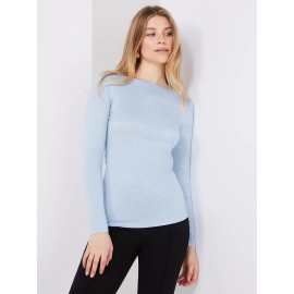 Glitter Jersey Boat Neck Top