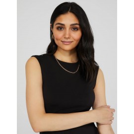 Sleeveless Crew Neck Top
