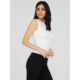 Sleeveless Crew Neck Top