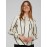 Striped Satin Crossover Blouse
