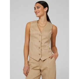 Pinstripe Sleeveless Vest