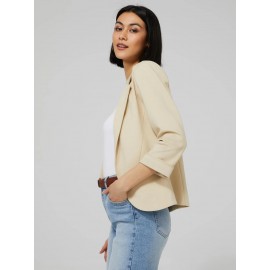 Cuffed 3/4 Sleeve Blazer