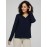 V-Neck Blouse With Cuffed Sleeves