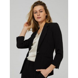 One-Button 3/4 Sleeve Blazer