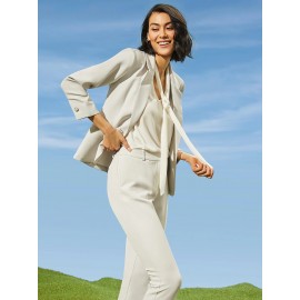 One-Button 3/4 Sleeve Blazer