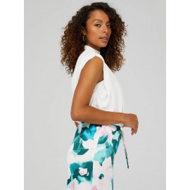 Mock Neck Open Back Bodysuit