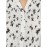 Printed Crepe Chiffon Blouse WIth Pintuck Detail