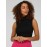 Sleeveless Mock Neck Sweater