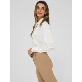 Satin Button Down Blouse