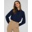Tonal Check Sheer Button Down Blouse