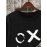 Mens Funny Smile Face Print Crew Neck Pullover Sweatshirts Winter