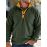 Mens Contrast Patchwork Stand Collar Fleece Casual Pullover Sweatshirts Winter