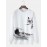 Mens Chinese Ink Painting Print Crew Neck Pullover Sweatshirts Winter
