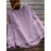 Calico Printed Ruffle Sleeve O-neck Blouse For Women
