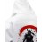 Mens Japanese Ninja Back Print Loose Long Sleeve Hoodies Winter