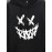 Mens Funny Smile Face Graphic Kangaroo Pocket Drawstring Hoodies Winter