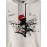 Mens Japanese Landscape Print Contrast Patchwork Drawstring Hoodies Winter